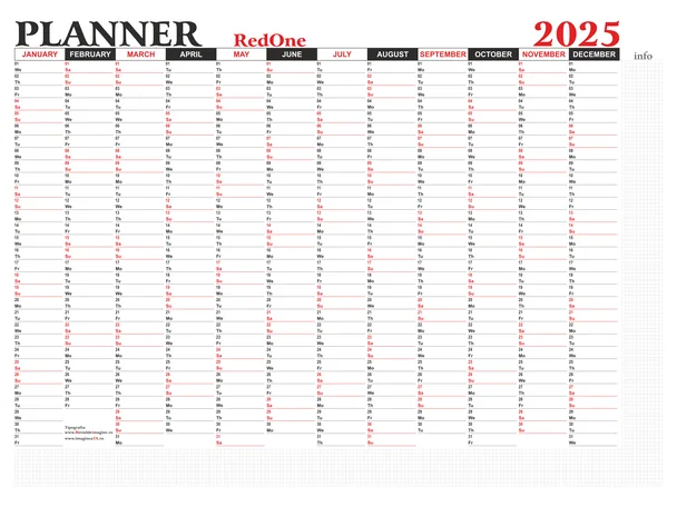 Planner format A0 model RedOne